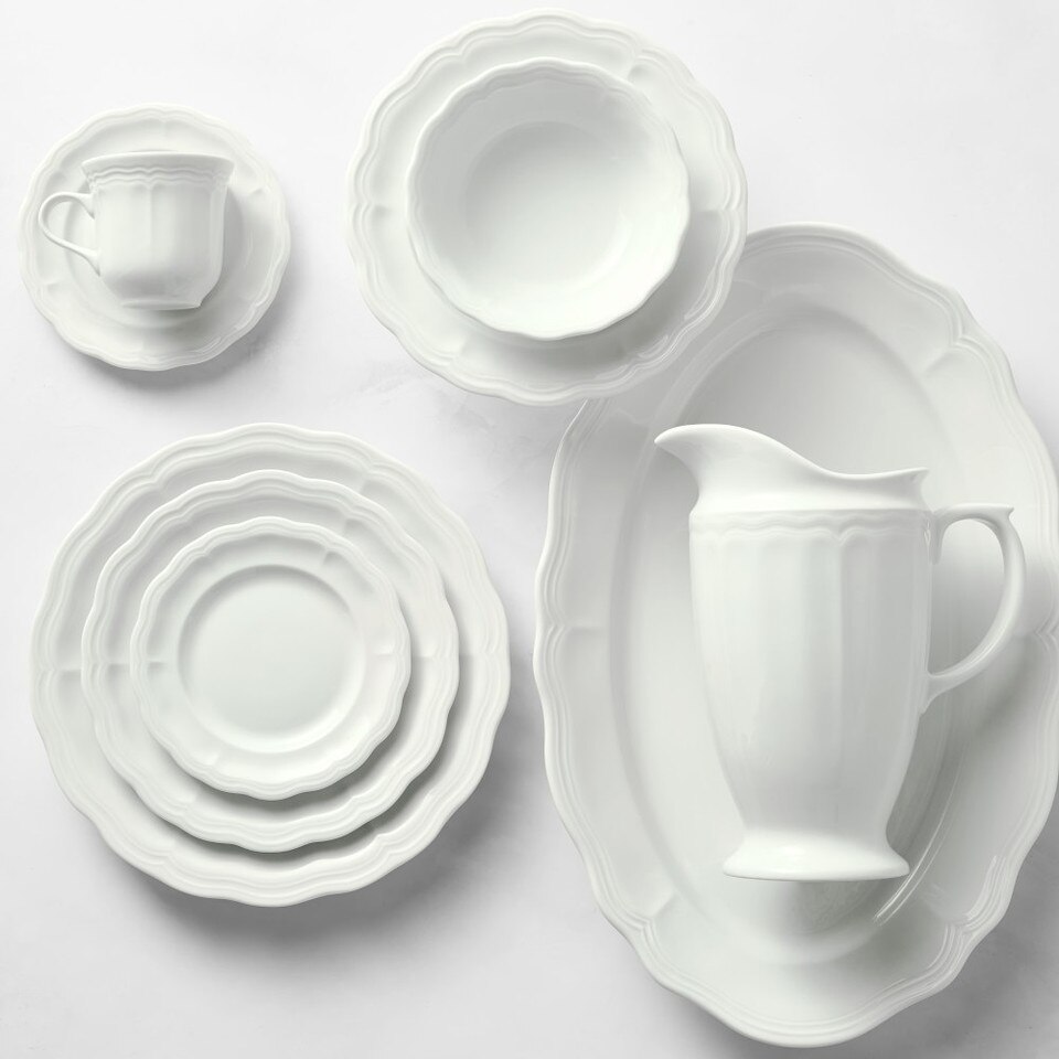 Pillivuyt Queen Anne Porcelain Dinnerware Collection Williams Sonoma